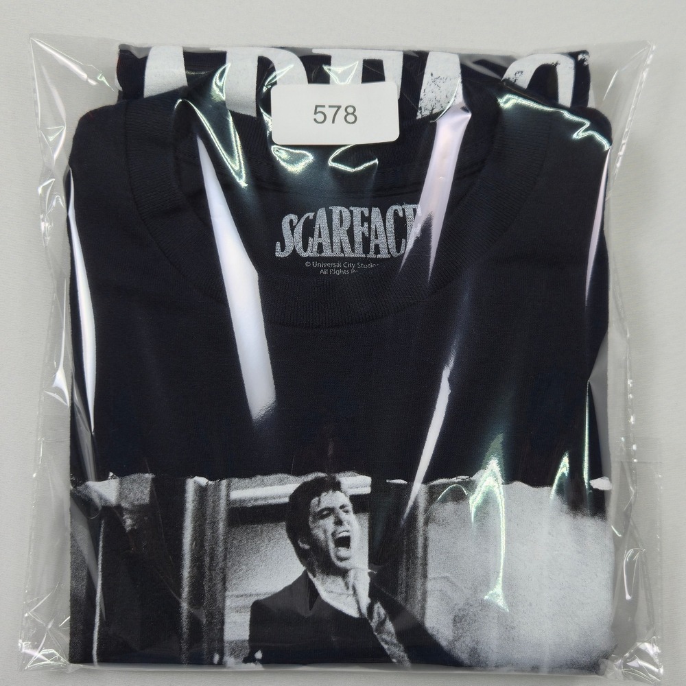 Scarface Movie Graphic T-Shirt Men's‎ Large Black Tony Montana Retro Film Tee - Picture 5 of 5
